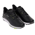 Under Armour Mens UA Drive Fade Wide Golf Shoes - Black/Metallic Silver