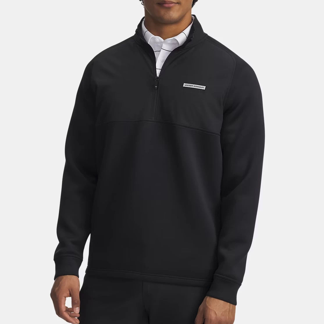 Under Armour Mens Drive Pro Hybrid Half Zip Mid Layer Black