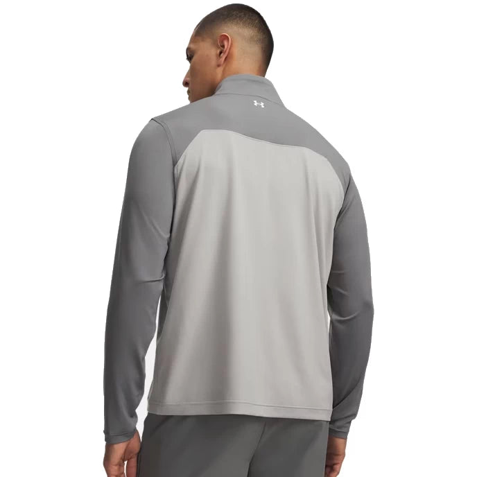 Under Armour Mens T2g ¼ Zip Mid Layer Clay Green/Titanium/White