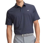Under Armour Mens Tee To Polo Shirt Green Printed Mens Polo Midnight Navy