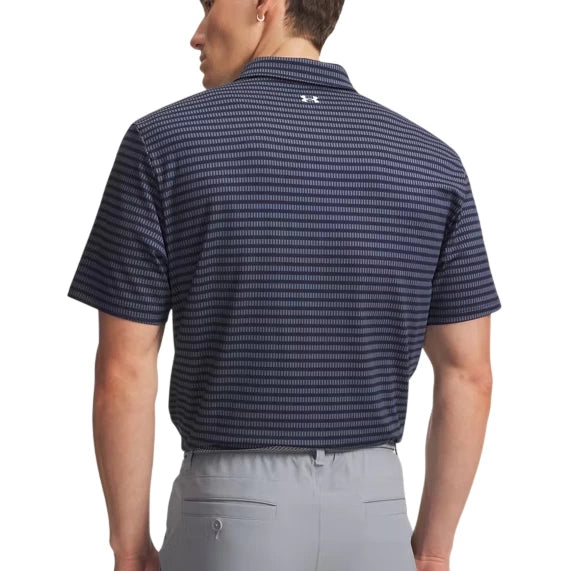 Under Armour Mens Tee To Polo Shirt Green Printed Mens Polo Midnight Navy