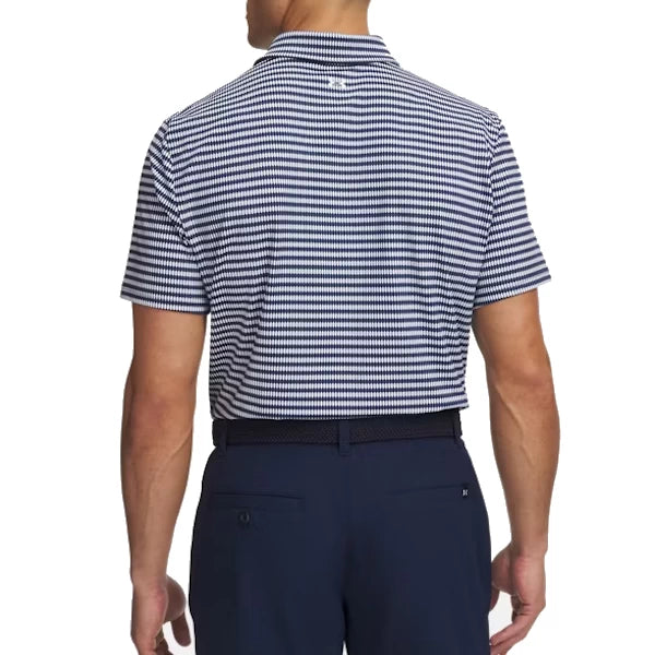 Under Armour Mens Tee To Polo Shirt Green Printed Polo Midnight Navy/White