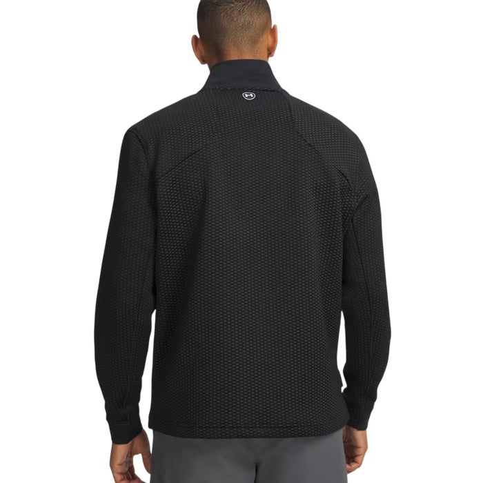 Under Armour Drive Pro Hybrid Mens 1/2 Zip Black/White