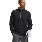Under Armour Drive Pro Hybrid Mens 1/2 Zip Black/White