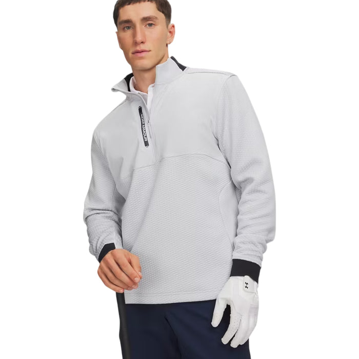Under Armour Drive Pro Hybrid Mens 1/2 Zip Halo Gray/White