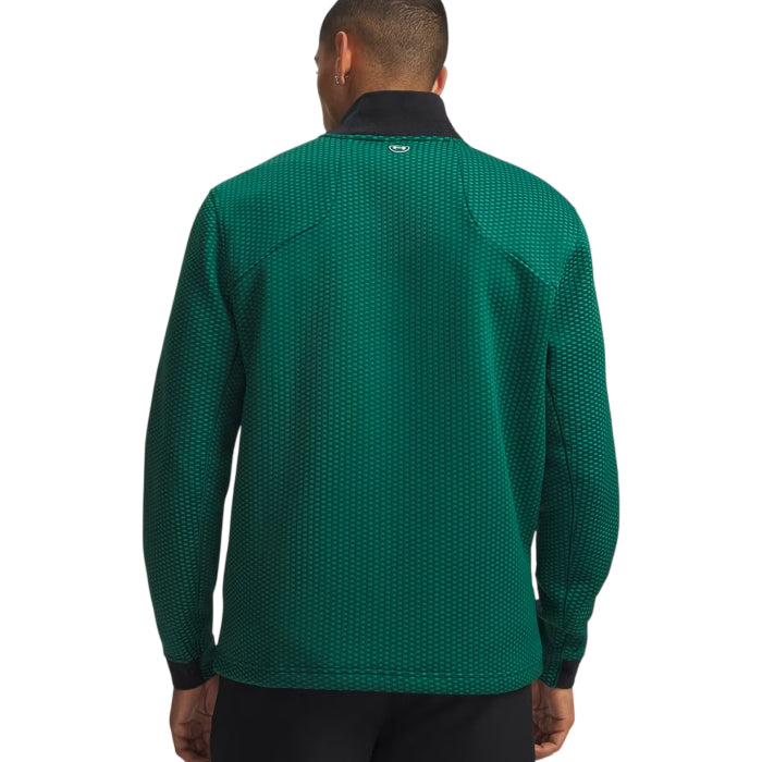 Under Armour Drive Pro Hybrid Mens 1/2 Zip Campus Ivy/White