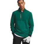 Under Armour Drive Pro Hybrid Mens 1/2 Zip Campus Ivy/White
