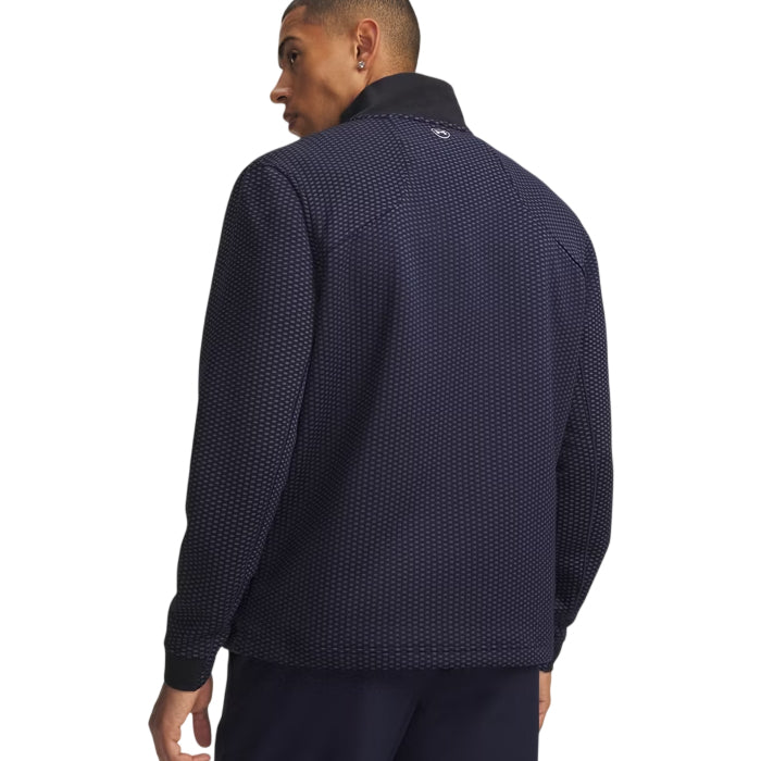 Under Armour Drive Pro Hybrid Mens 1/2 Zip Midnight Navy/White