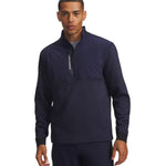 Under Armour Drive Pro Hybrid Mens 1/2 Zip Midnight Navy/White