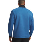 Under Armour Drive Pro Hybrid Mens 1/2 Zip Aegean Blue/White