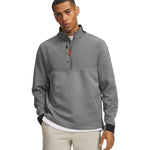 Under Armour Drive Pro Hybrid Mens 1/2 Zip Clay Green/White