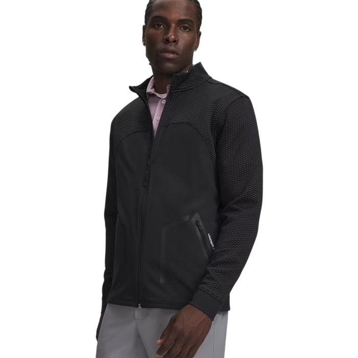 Under Armour Drive Pro Hybrid Mens Full Zip Black/White