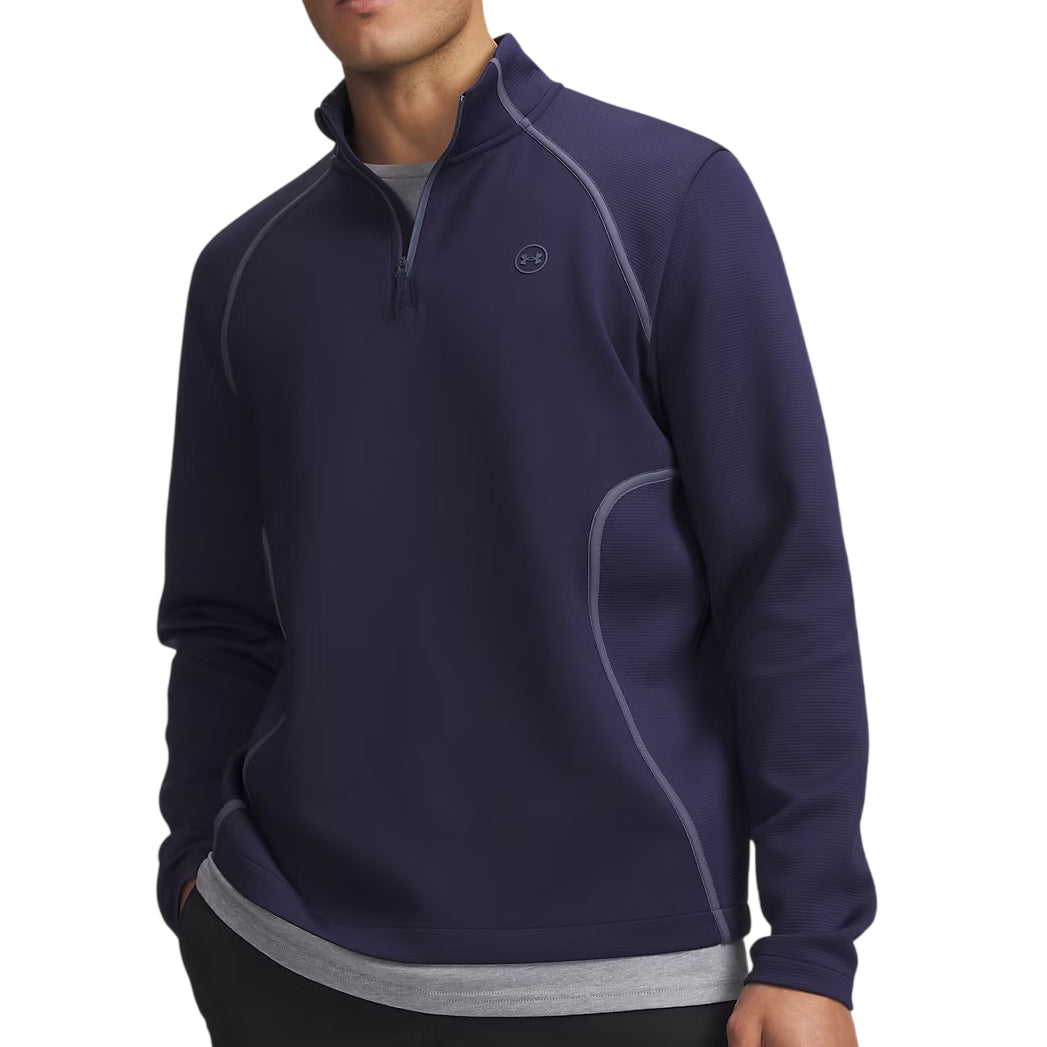 Under Armour Mens Drive ¼ Zip Mid Layer Midnight Navy