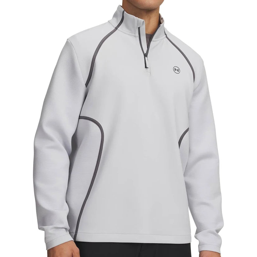 Under Armour Mens Drive ¼ Zip Mid Layer Halo Grey/Castlerock