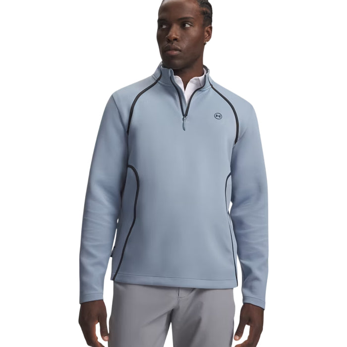 Under Armour Drive Midlayer Mens 1/4 Zip Blue Wind/Anthracite