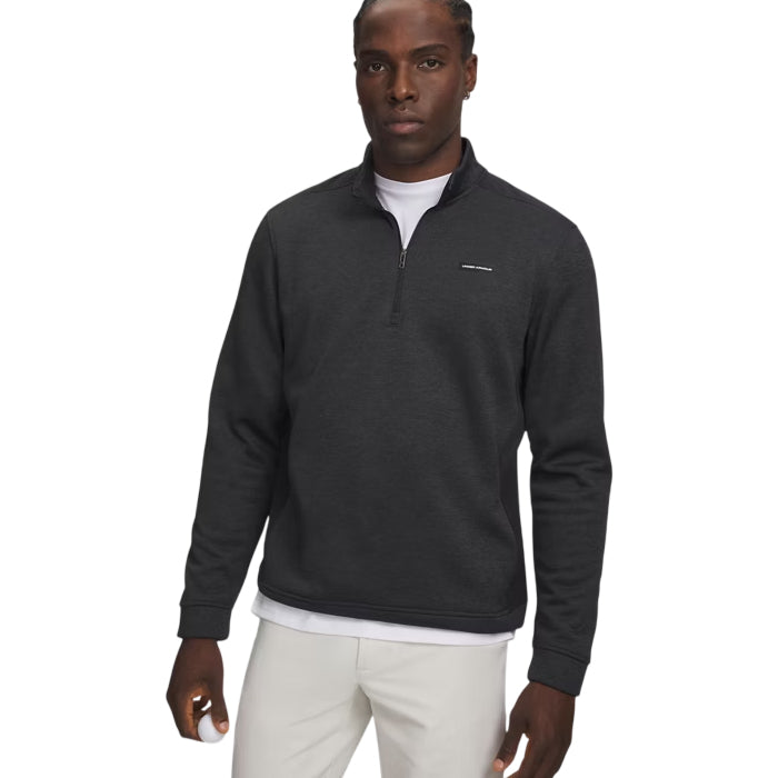Under Armour SweaterFleece Hybrid Mens 1/2 Zip Black