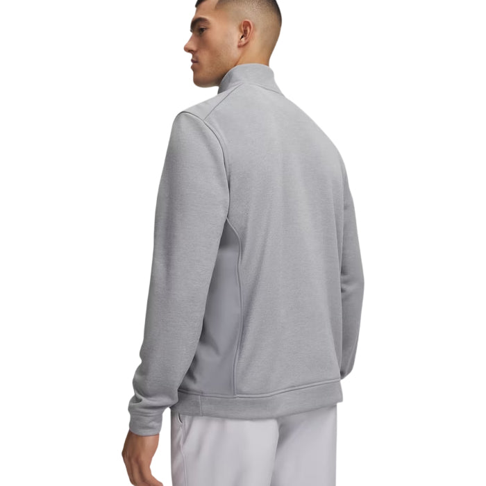 Under Armour SweaterFleece Hybrid Mens 1/2 Zip Steel