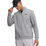 Under Armour SweaterFleece Hybrid Mens 1/2 Zip Steel