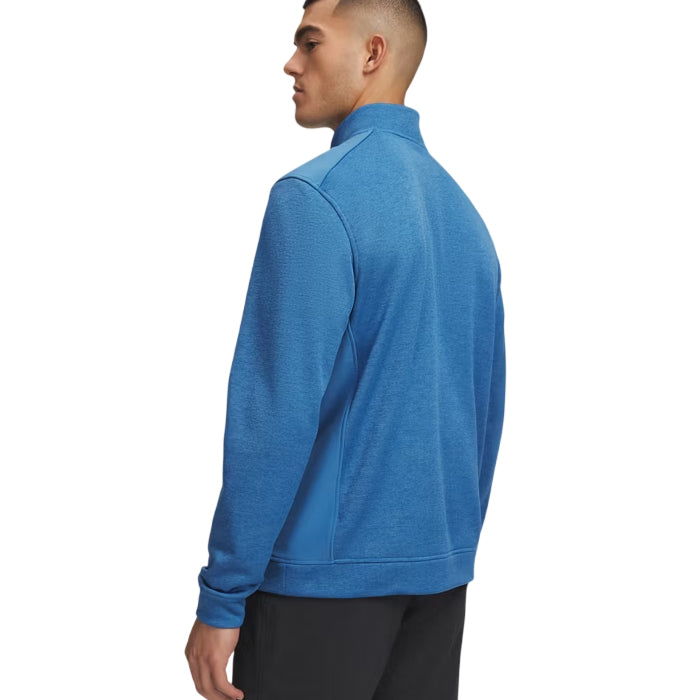 Under Armour SweaterFleece Hybrid Mens 1/2 Zip Aegean Blue