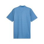 Puma Mens MATTR Scallop Polo Shirt Shirt Team Light Blue/Deep Navy