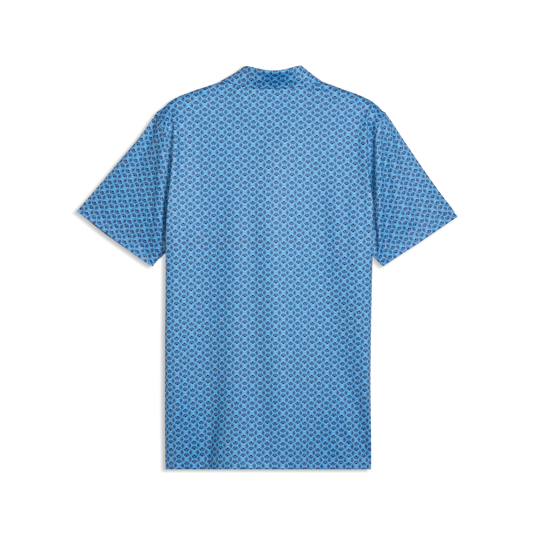 Puma Mens MATTR Scallop Polo Shirt Shirt Team Light Blue/Deep Navy