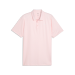 Puma Mens MATTR Scallop Polo Shirt Shirt Rose Blossom/White Glow