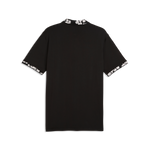 Puma Mens Modalon Floral Rib Polo Shirt - LC PUMA Black-Rose Blossom