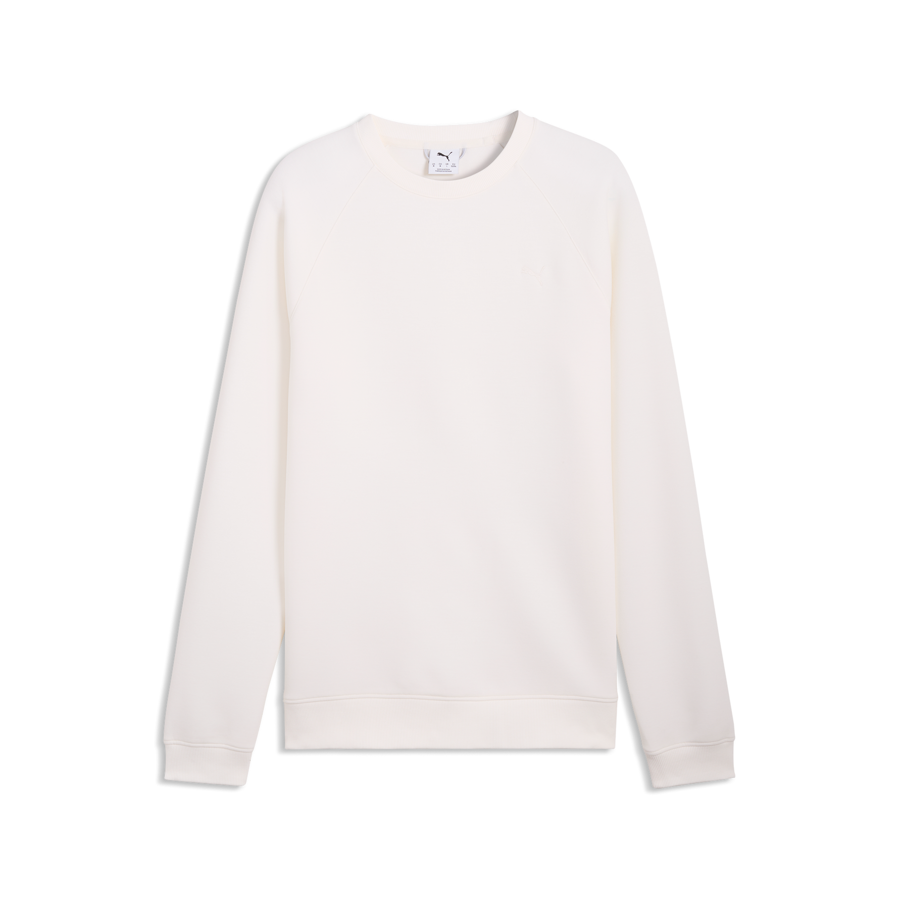 Puma Mens Cloudspun Fleece Crewneck Pullover - LC Warm White