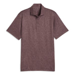 Puma Mens Cloudspun Marine Botanical Golf Polo Shirt Rich Cocoa