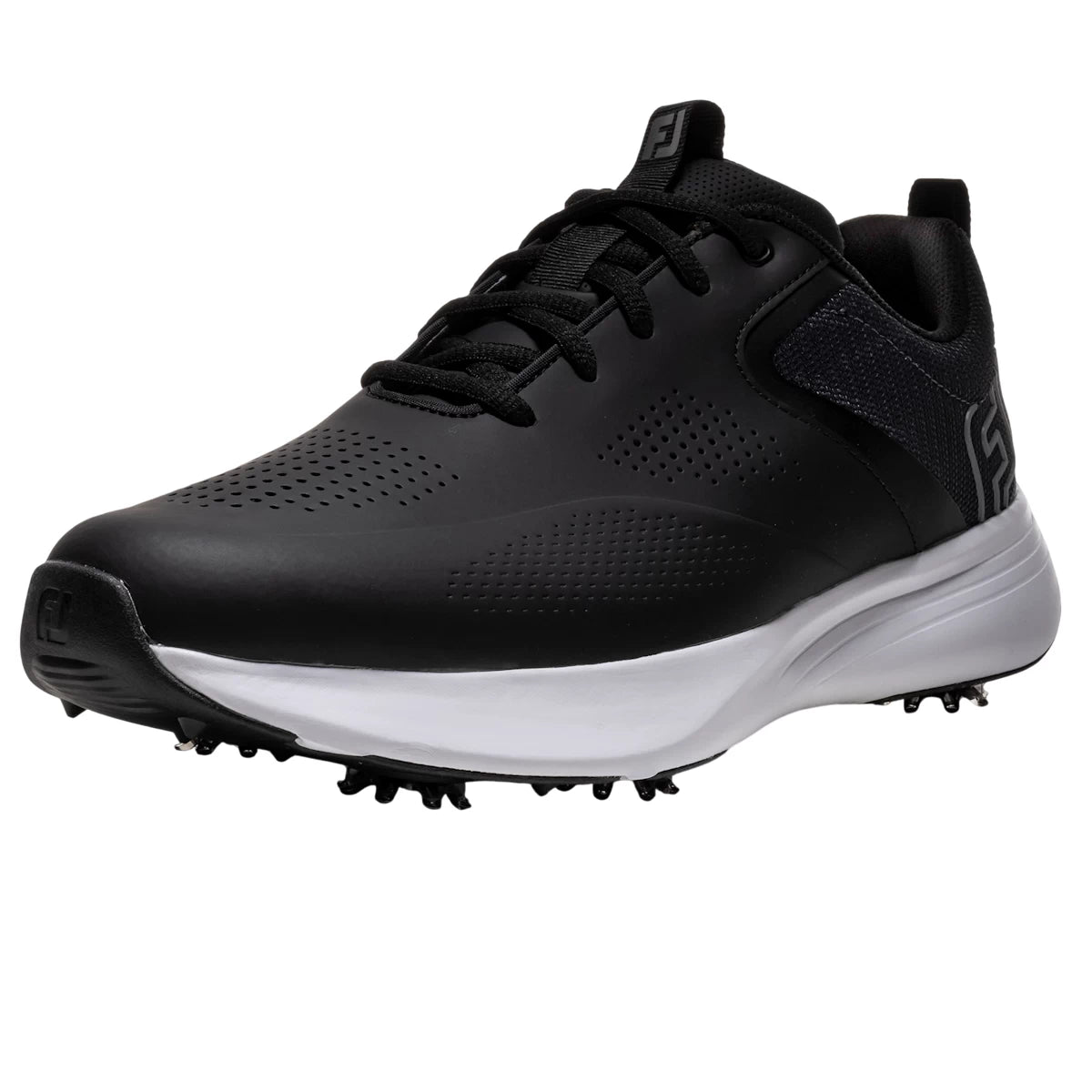 FootJoy Mens Qualifier Golf Shoes Black/White/Grey 57214