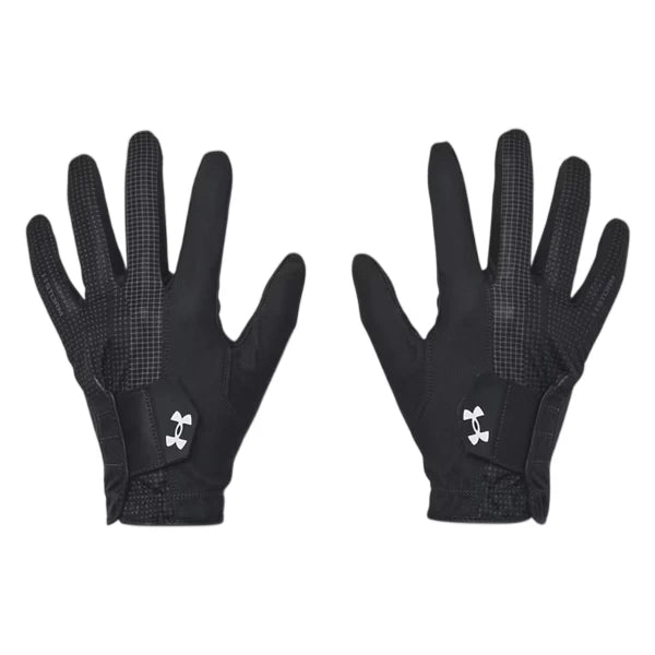 Under Armour Unisex Drive Storm Golf Gloves Black/White