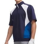 Under Armour Mens Drive Wind SS Shirt 1/2 ZipNavy/Varsity Blue/White