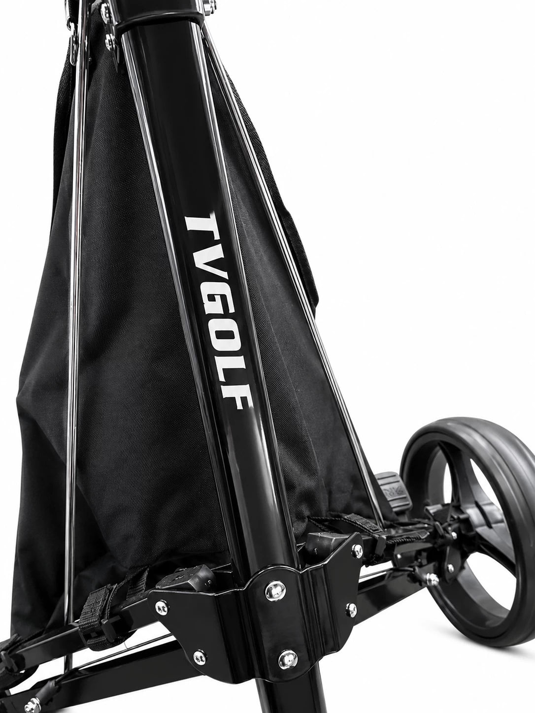TV GOLF 3 Wheeled Push Trolley - Plus FREE Umbrella Holder