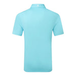 Footjoy Mens Stretch Pique Solid Polo Shirt Riviera Blue 80132