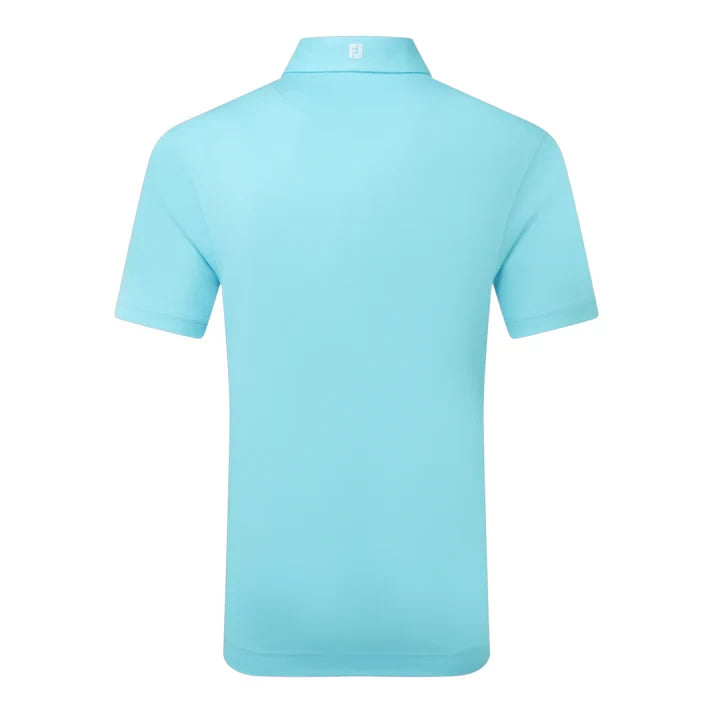 Footjoy Mens Stretch Pique Solid Polo Shirt Riviera Blue 80132