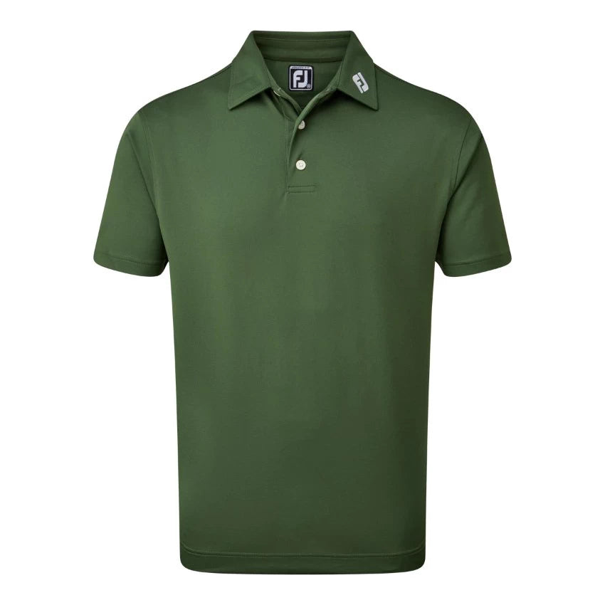 Footjoy Mens Stretch Pique Solid Polo Shirt Olive 84455