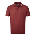 Footjoy Mens Stretch Pique Solid Polo Shirt Maroon 84456