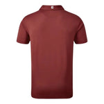 Footjoy Mens Stretch Pique Solid Polo Shirt Maroon 84456