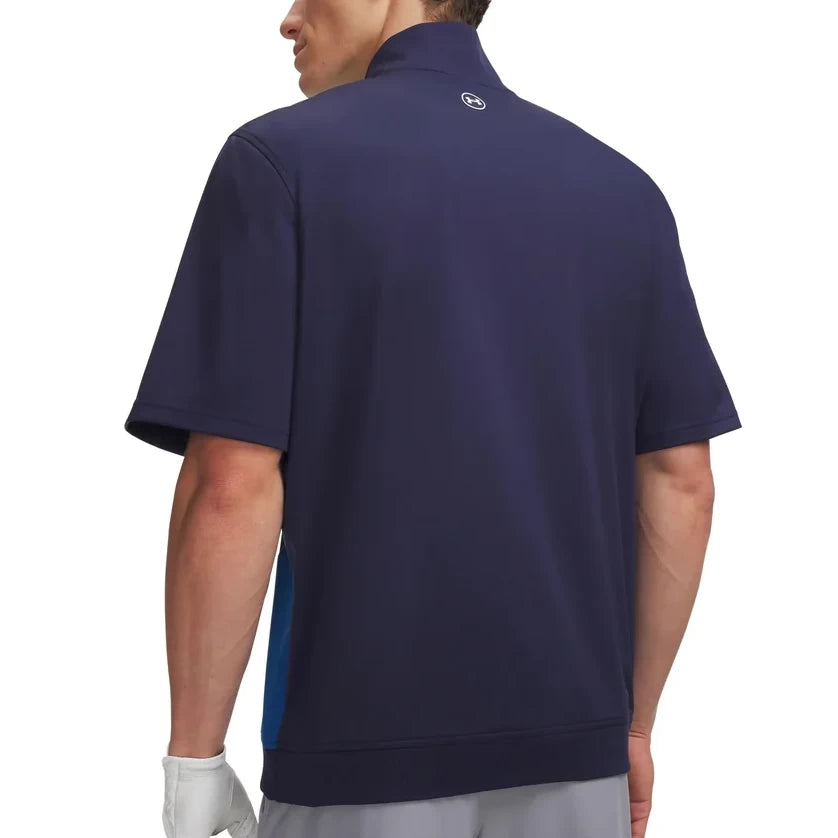 Under Armour Mens Drive Wind SS Shirt 1/2 ZipNavy/Varsity Blue/White
