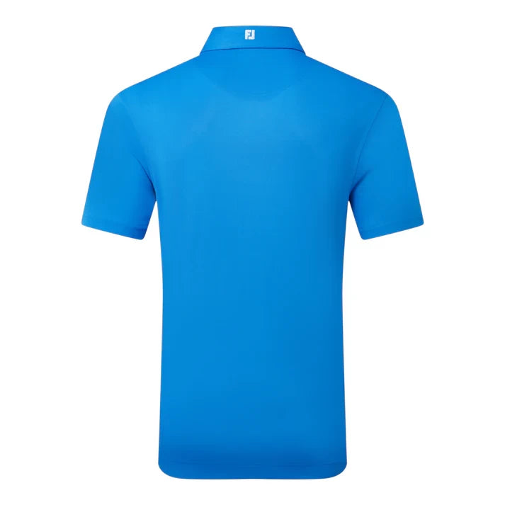 Footjoy Mens Stretch Pique Solid Polo Shirt Cobalt Blue 91817