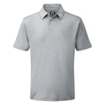 Footjoy Mens Stretch Pique Solid Polo Shirt Heather Grey 91819