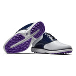 Footjoy Ladies Traditions Golf Shoes White/Navy/Purple 97926