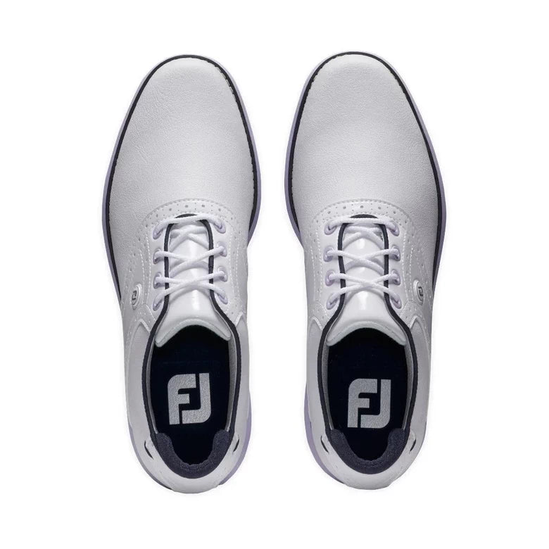 Footjoy Ladies Traditions Golf Shoes White/Navy/Purple 97930