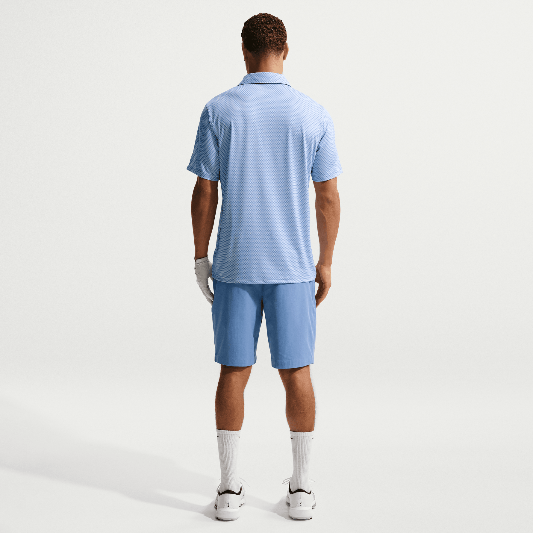 Nike Velocity Men's Dri-FIT Golf Polo - Floral - White