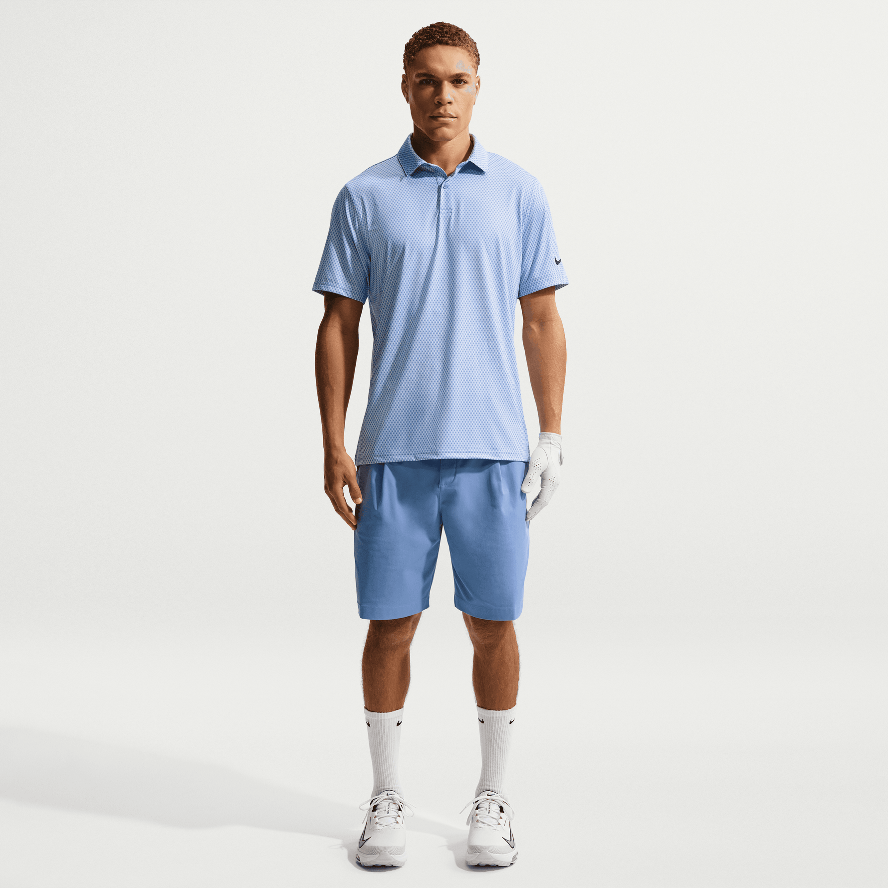 Nike Velocity Men's Dri-FIT Golf Polo - Floral - White