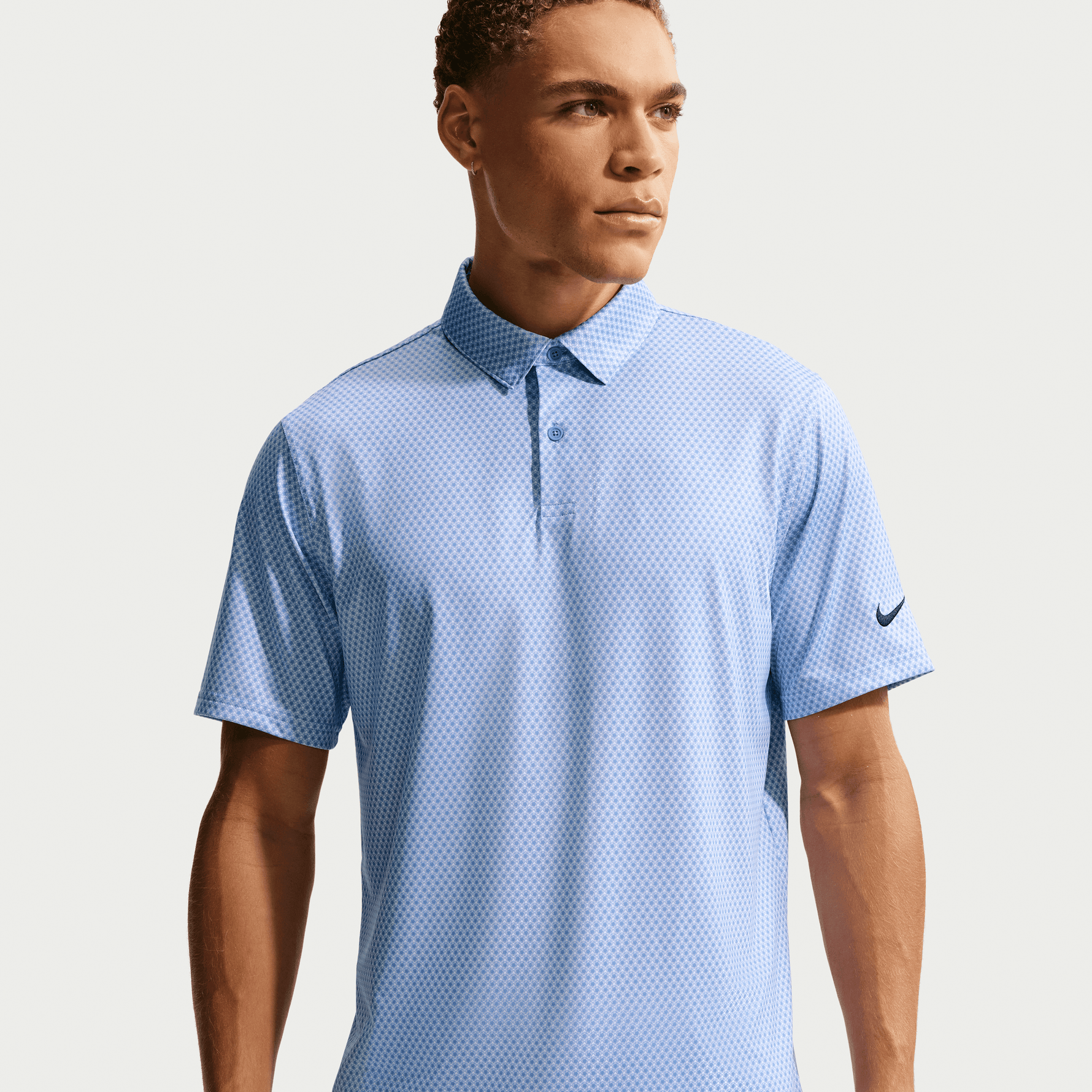Nike Velocity Men's Dri-FIT Golf Polo - Floral - White