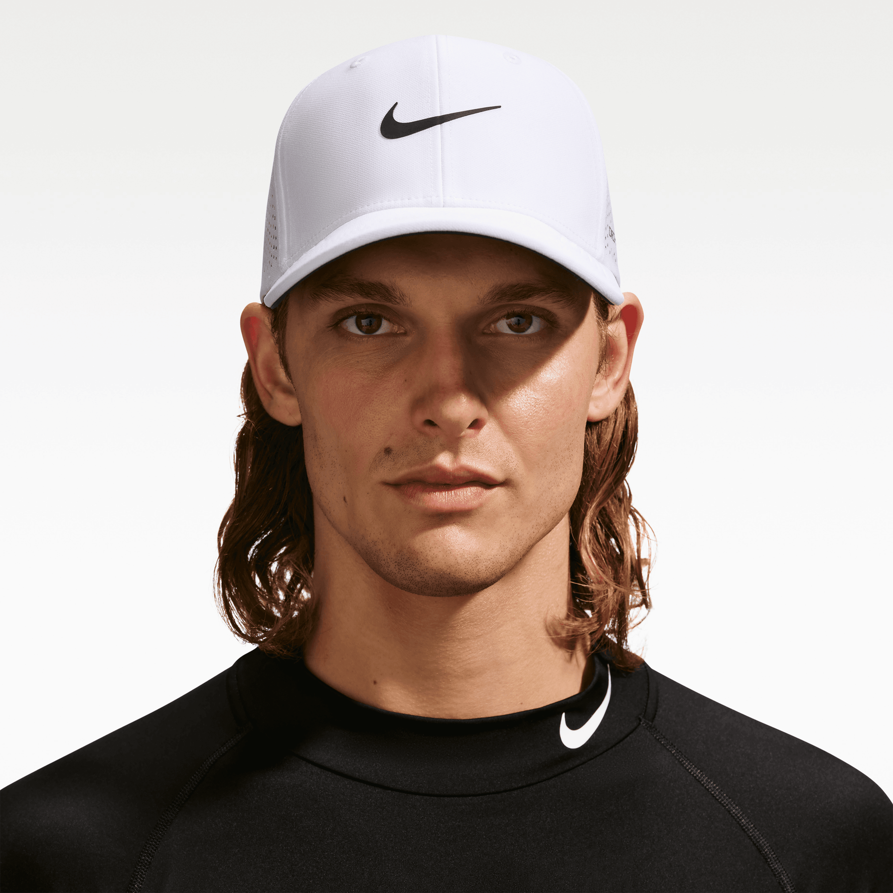 Nike Rise Dri-FIT ADV SwooshFlex Golf Cap - White
