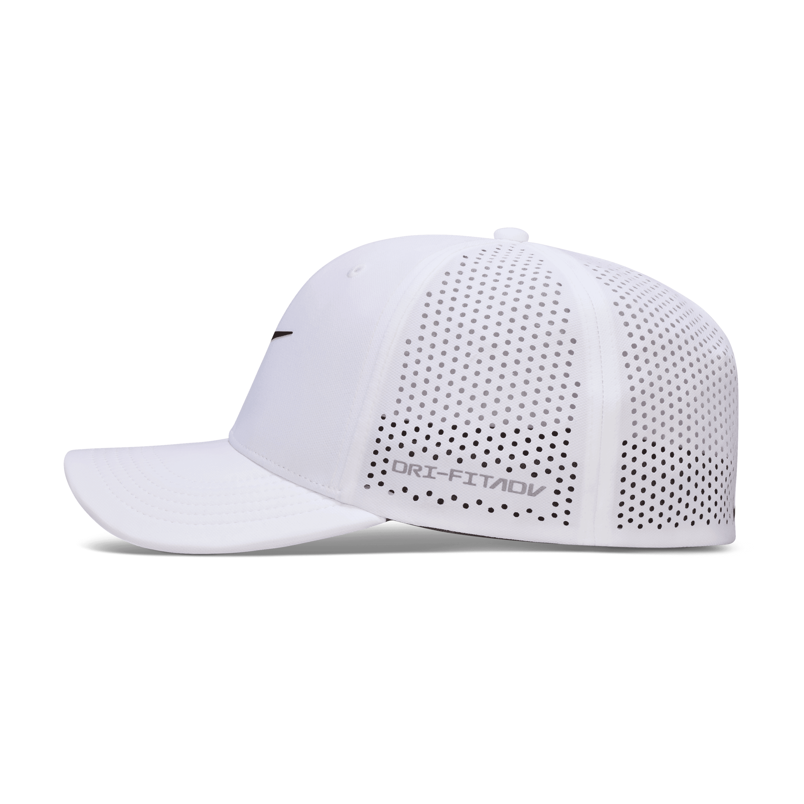 Nike Rise Dri-FIT ADV SwooshFlex Golf Cap - White