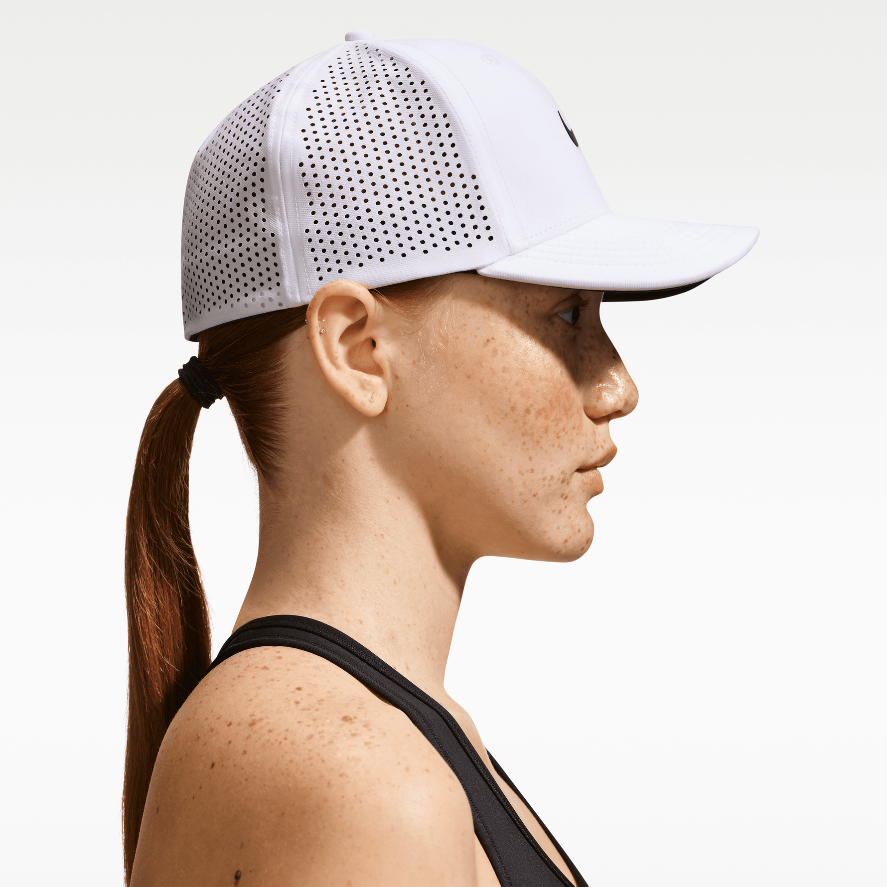 Nike Rise Dri-FIT ADV SwooshFlex Golf Cap - White