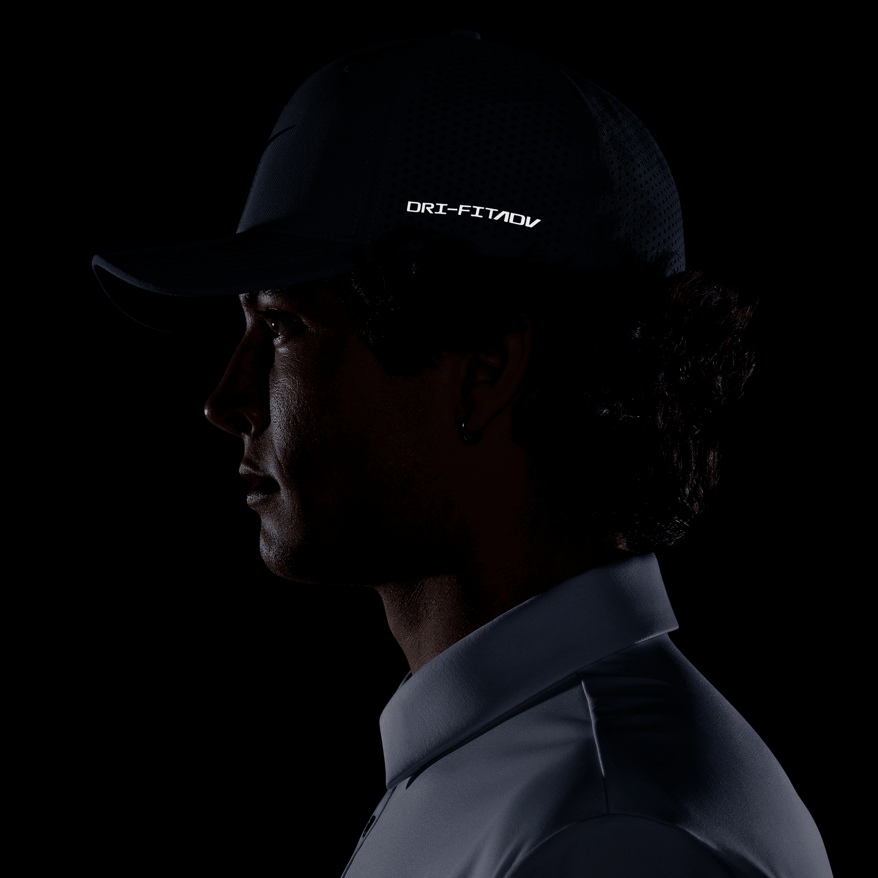Nike Rise Dri-FIT ADV SwooshFlex Golf Cap - Obsidian